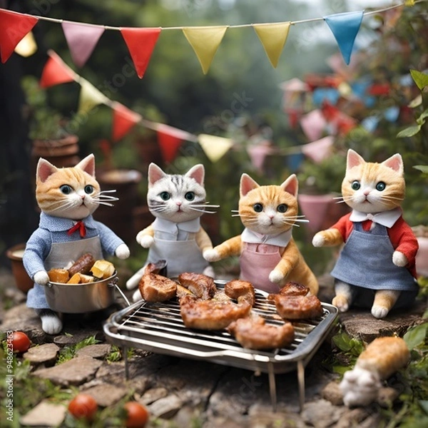 Fototapeta bbq party