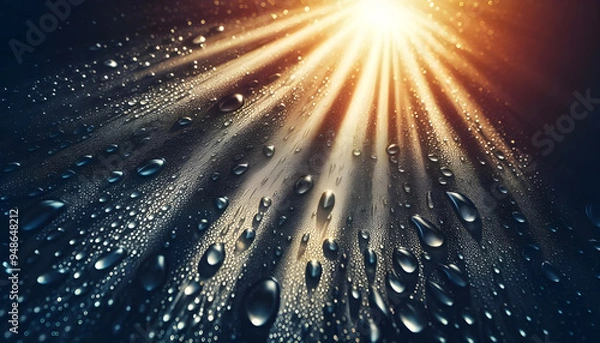 Obraz Raindrops on a window glass