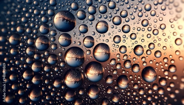 Obraz Raindrops on a window glass