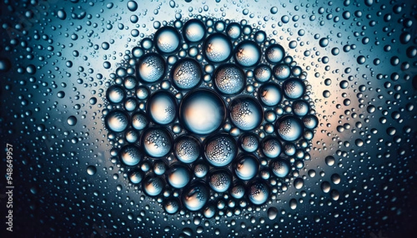 Obraz Raindrops on a window glass