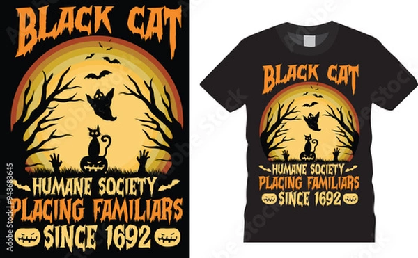 Fototapeta Grim Reaper with scythe gblack cat humane society placing familiars since 1692