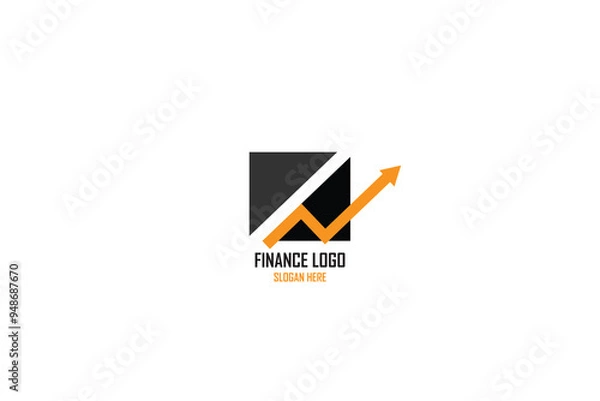 Obraz company dart stat trade finance flat simple logo
