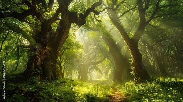Obraz enchanted forest wallpaper