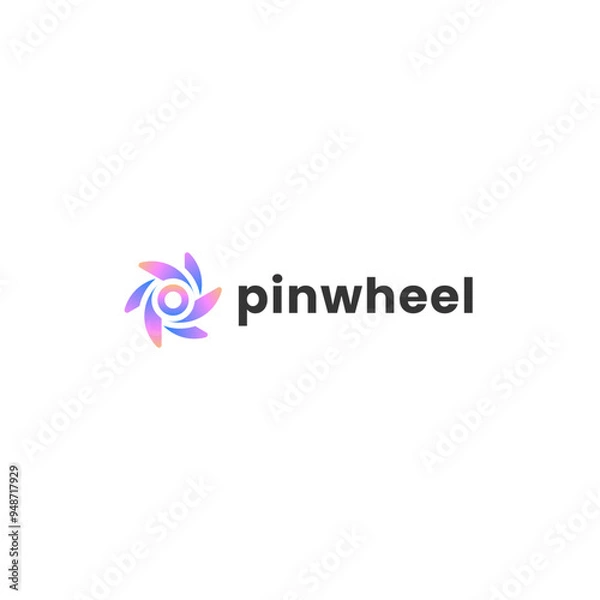 Fototapeta Pinwheel Modern Logo Vector
