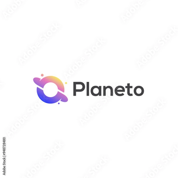 Fototapeta Planeto Modern Logo Vector