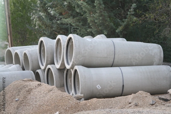 Fototapeta tuyau evacuation