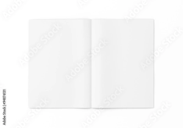 Obraz Flyer Broschüre A4 A5 gefalten weiss