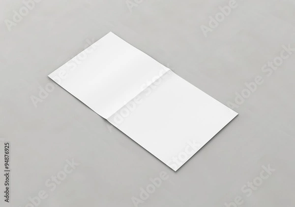 Obraz Flyer Broschüre weiss gefalten