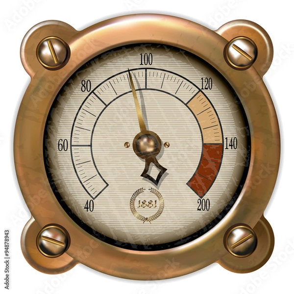 Fototapeta measuring device vector