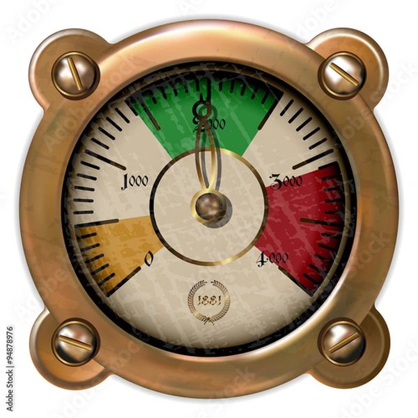 Fototapeta measuring device vector
