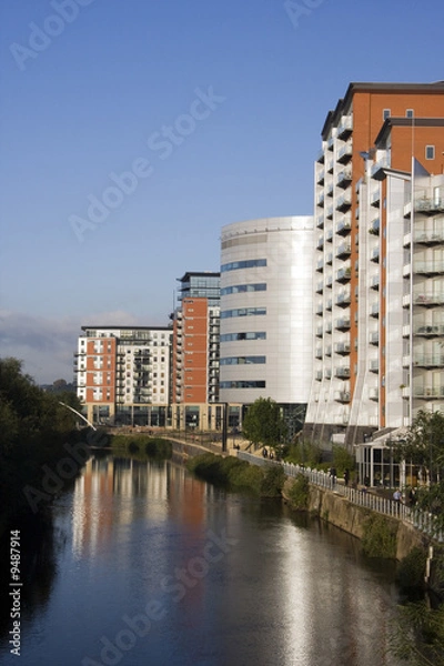 Fototapeta Whitehall Quay, Waterfront , Leeds , West Yorkshire