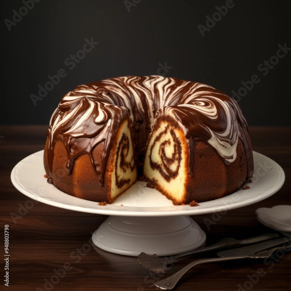 Fototapeta Marble Cake