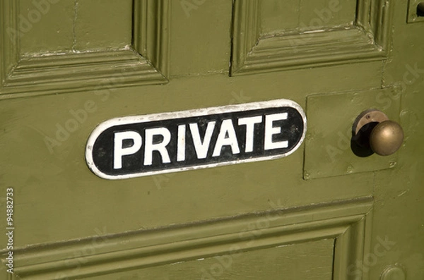 Obraz private sign