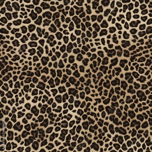 Fototapeta 
leopard furry background, hair texture