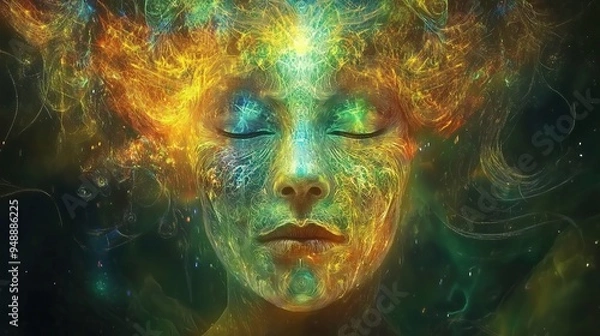 Obraz Ayahuasca compilation. Shamanic meditation.