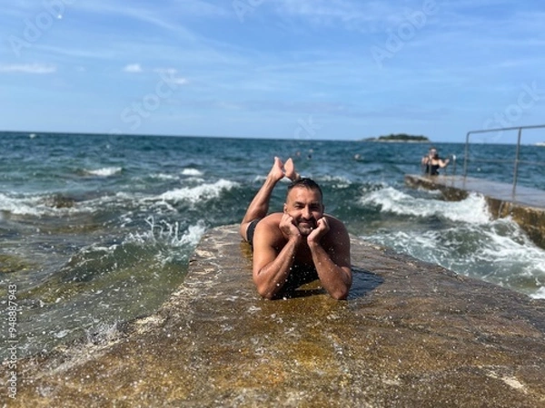 Obraz  Man on a summer vacation