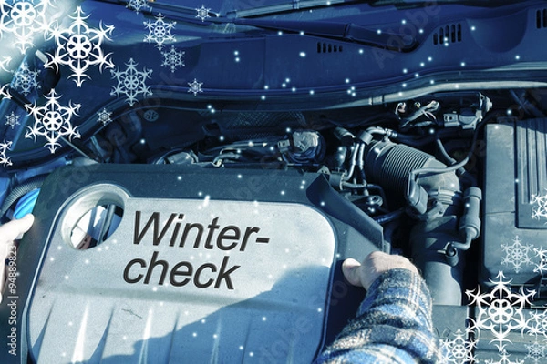 Obraz Auto Wintercheck