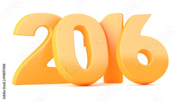 Fototapeta 2016 New Year digits