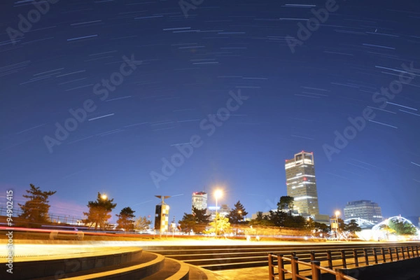 Obraz 星景　サンポート高松　シンボルタワー
