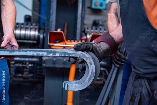 Obraz Pièce de métal dans une usine de métallurgie