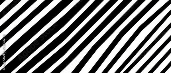 Obraz A black and white striped pattern
