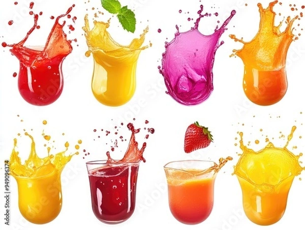 Fototapeta splash of juice