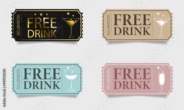 Obraz Drink ticket, free drink