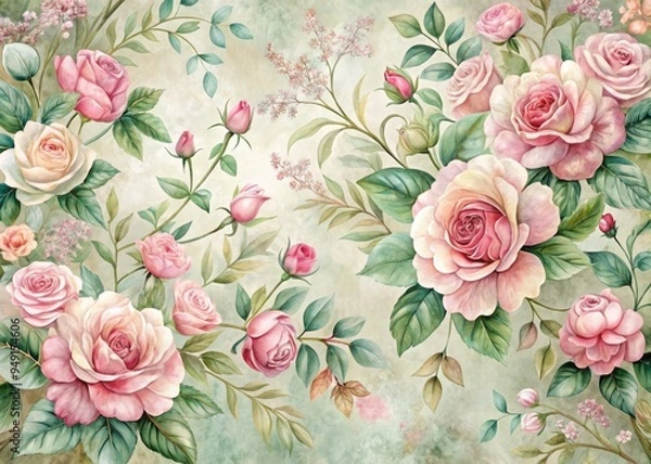 Fototapeta roses background