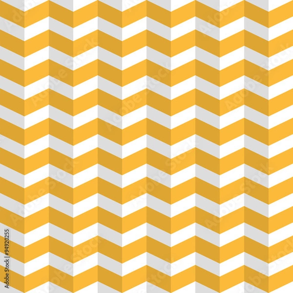 Obraz Zig Zag Pattern, Yellow Design