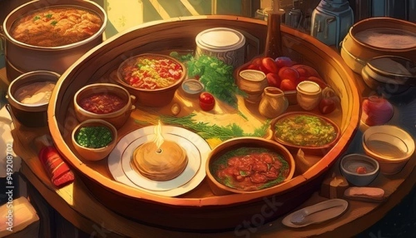 Fototapeta food ingredients