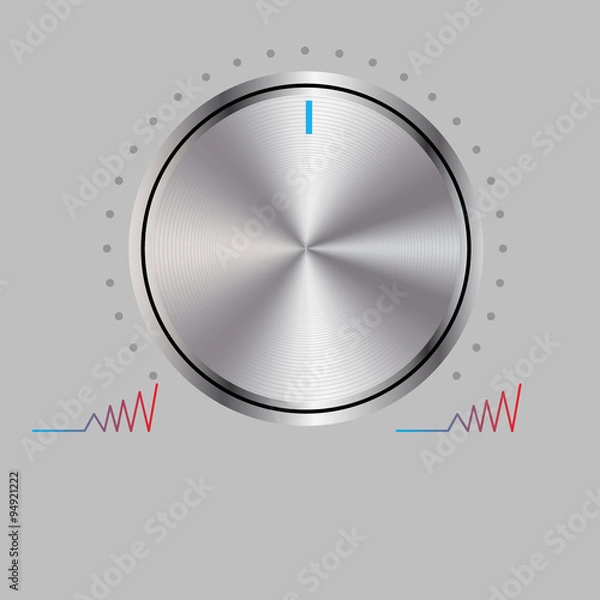 Fototapeta Abstract volume control.Vector
