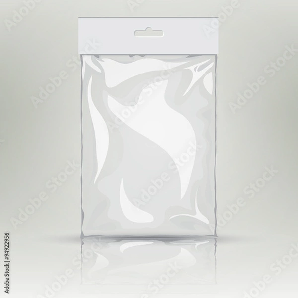 Fototapeta  Vector transparent bag