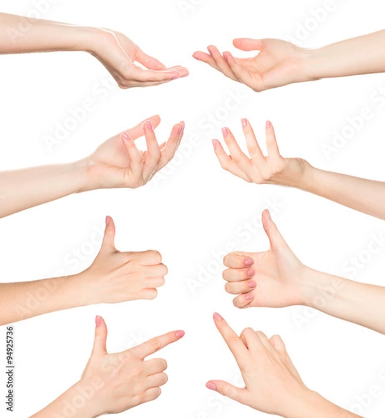 Fototapeta Hands collage