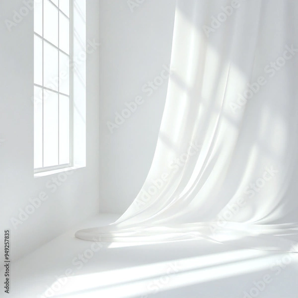 Obraz 光と白を基調にした背景