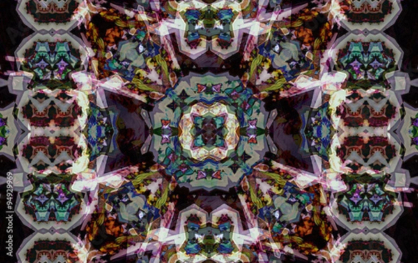 Fototapeta Kaleidoscopic pattern  texture