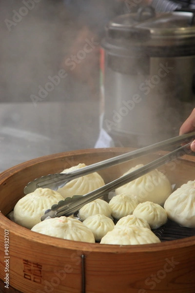 Fototapeta 横浜中華街名物の肉まん