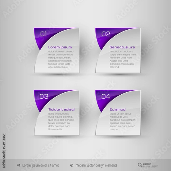 Fototapeta Business infographics template. Vector design elements.