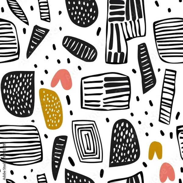 Fototapeta retro seamless pattern
