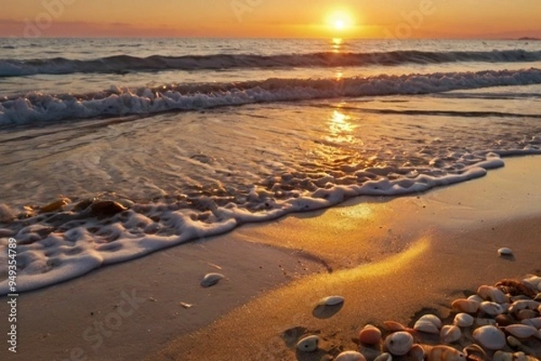 Obraz sunset at the beach