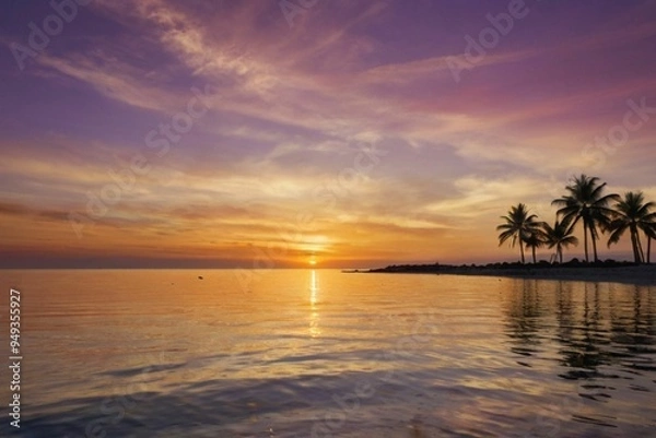 Obraz sunset over the sea