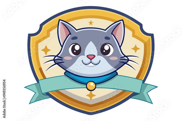 Fototapeta Cat logo Illustration