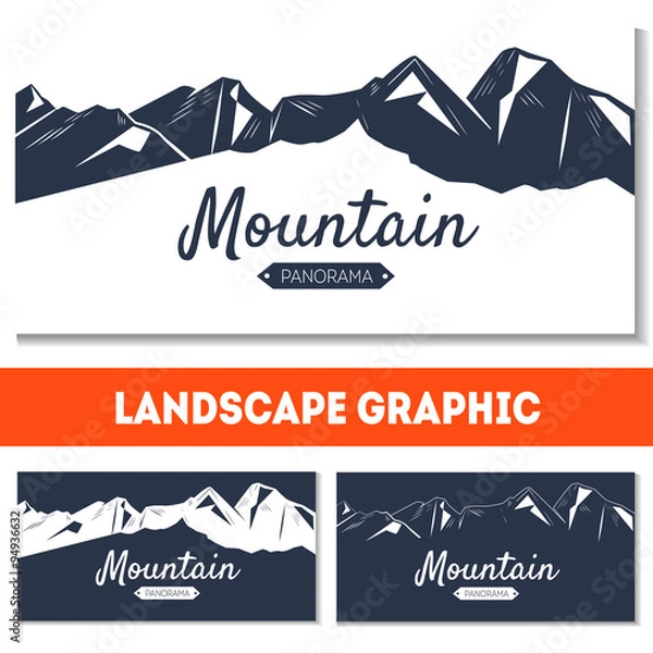 Fototapeta Holiday background with mountains