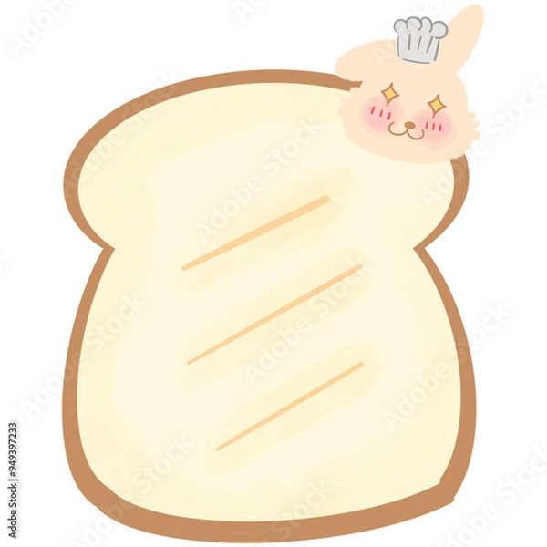 Fototapeta Cartoon bread