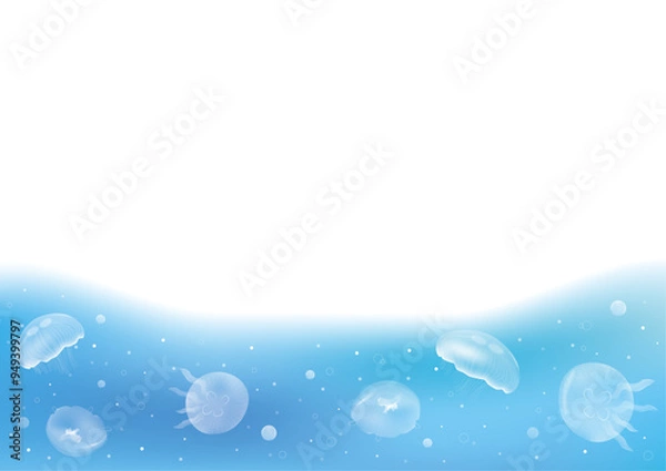 Obraz クラゲ背景