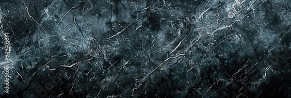 Obraz Black Marbel Background with a Subtle Texture and Soft Pale