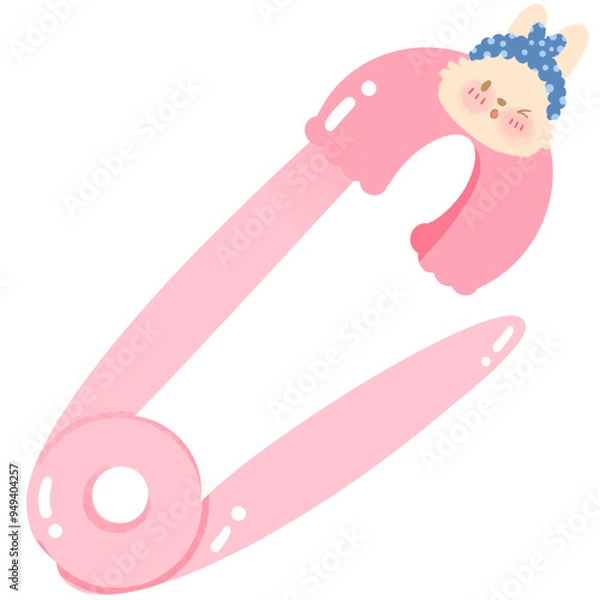 Fototapeta Rabbit brooch