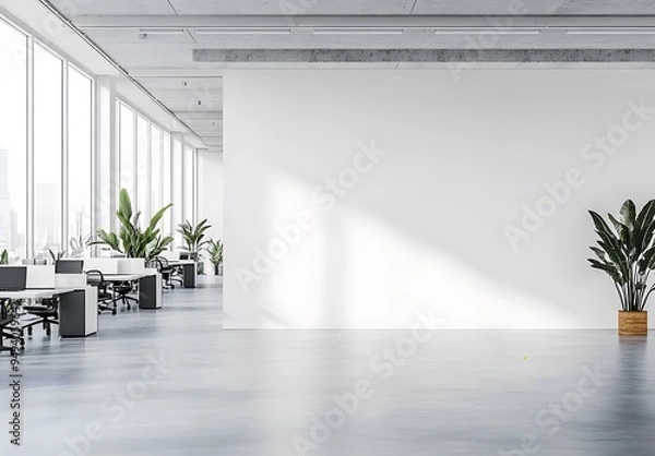 Obraz modern office interior with table