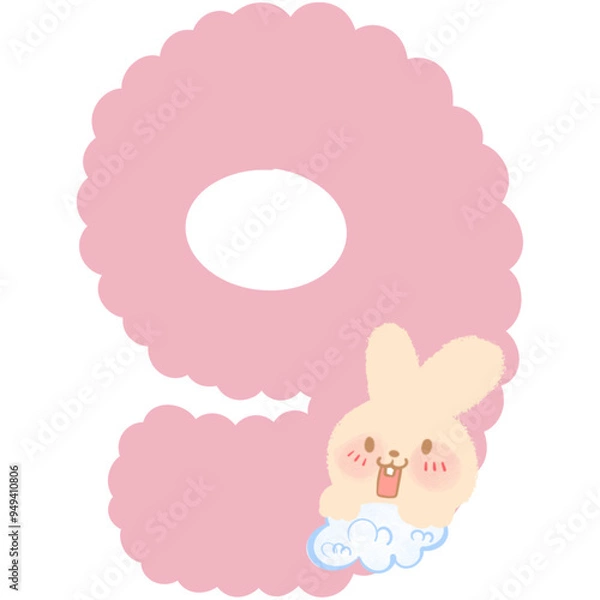 Fototapeta Number rabbit