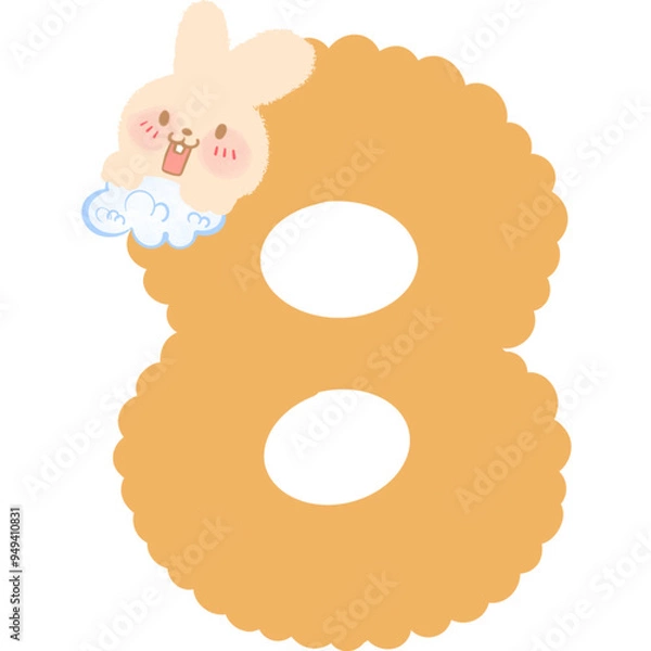 Fototapeta Number rabbit