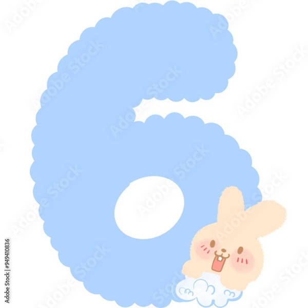 Fototapeta Number rabbit